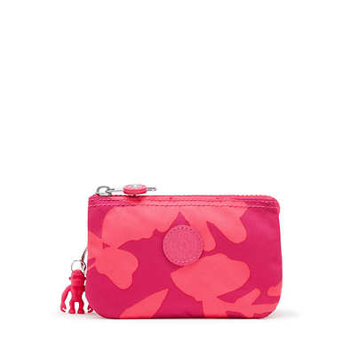Creativity Small Printed Pouch - Coral Flower