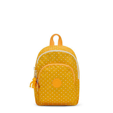 Curtis Compact Printed Convertible Backpack - Soft Dot Yellow