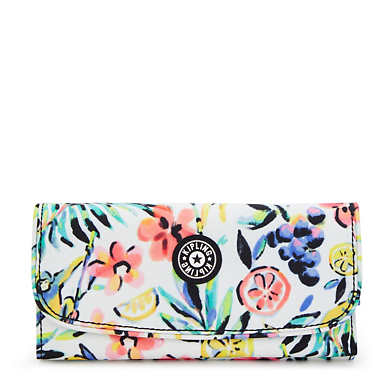 Money Land Printed Snap Wallet - Cocktail Floral