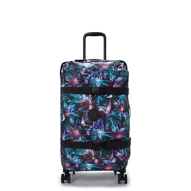 Spontaneous Medium Printed Rolling Luggage - Spectral Orchid