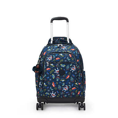 New Zea Printed 15" Laptop Rolling Backpack - Cool Orange