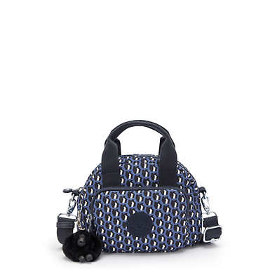 Defea Mini Printed Crossbody Bag - 3D K Blue