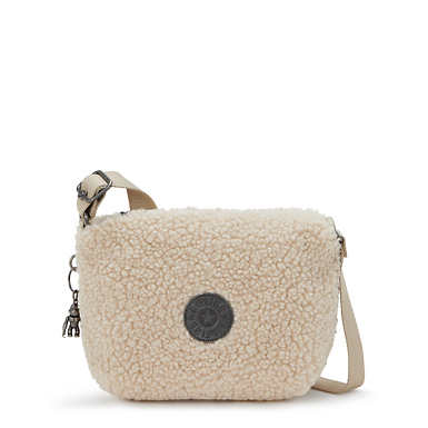 Ayna Sherpa Crossbody Bag - Natural Fuzz