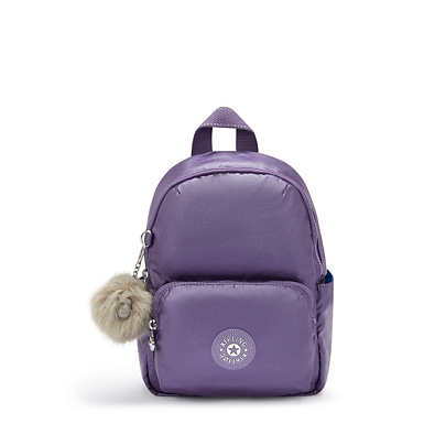 Zinna Metallic Backpack - Metallic Mauve