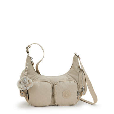 Rikka Small Printed Crossbody Bag - Sign Beige Emb