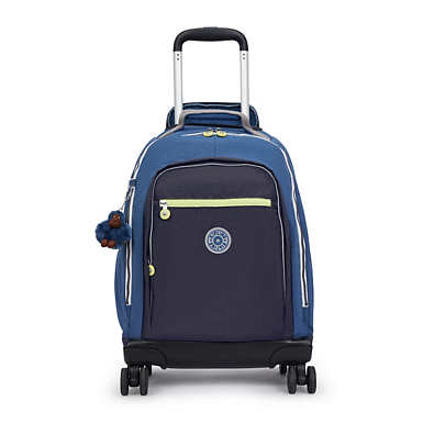 New Zea 15" Laptop Rolling Backpack - Fantasy Blue Block