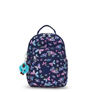Seoul Small Printed Tablet Backpack - Butterfly Fun