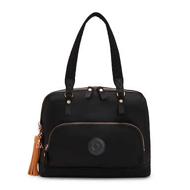 Linza 15" Laptop Shoulder Bag - Rose Black
