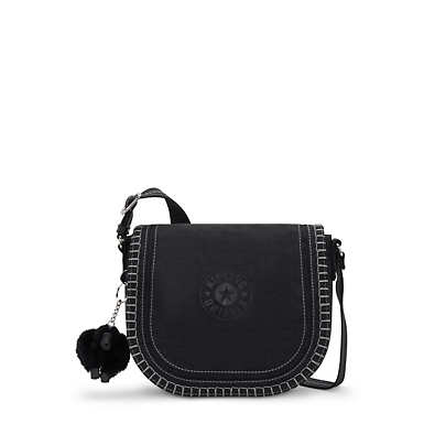 Nowel Crescent Crossbody Bag - Black Noir