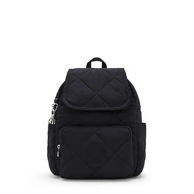 City Pack Small Quilted Backpack - Cosmic Black