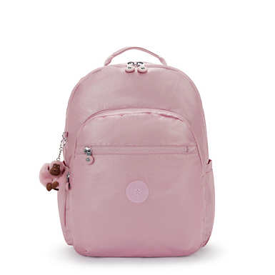 Seoul Extra Large Metallic 17" Laptop Backpack - Metallic Lilac