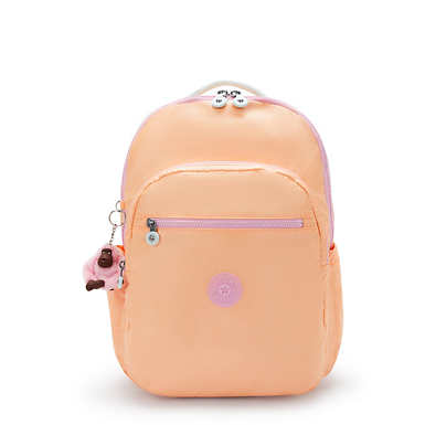 Seoul Extra Large Metallic 17" Laptop Backpack - Magical Orange