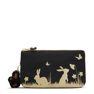Creativity Large Printed Pouch - Rabbit Fields