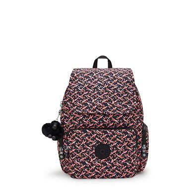 City Zip Small Printed Backpack - Dancing Bouquet