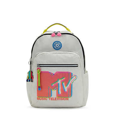 Seoul Large MTV 15" Laptop Backpack - Grey MTV Pink
