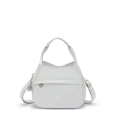 Bahar Satin Shoulder Bag - Silver Night M6