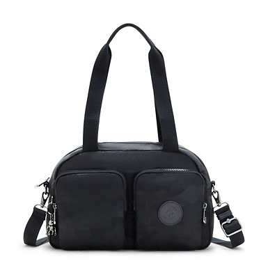 Cool Defea Shoulder Bag - Black Camo Embossed