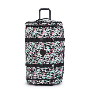 Aviana Large Printed Rolling Luggage - Abstract Print