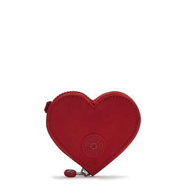 Heart Small Zip Pouch - Rosey Rose | Kipling