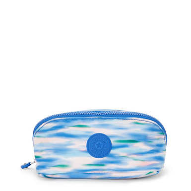 Mirko Small Printed Toiletry Bag - Diluted Blue