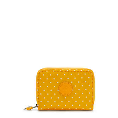 Money Love Printed Small Wallet - Soft Dot Yellow