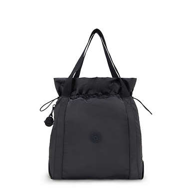 Elmar Smooth Satin Tote Bag - Simply Black