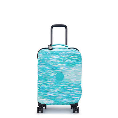 Spontaneous Small Printed Rolling Luggage - Aqua Pool