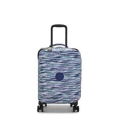 Spontaneous Small Printed Rolling Luggage - Brush Stripes