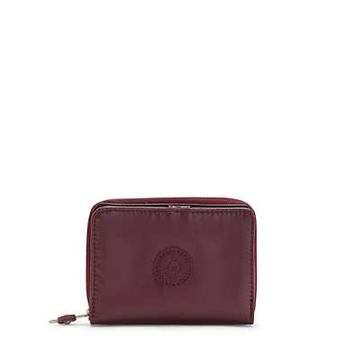 Money Love Metallic Small Wallet - Burgundy Lacquer
