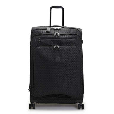 New Youri Spin Large Printed 4 Wheeled Rolling Luggage - Signature Embossed
