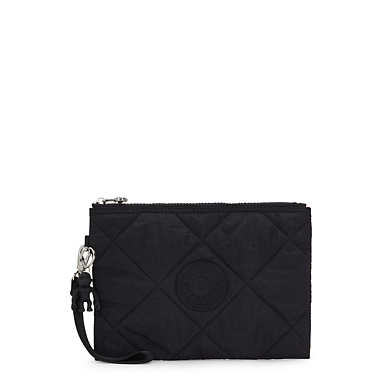 Fancy Quilted Wristlet  - Cosmic Black Quilt