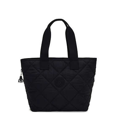 Irica Quilted Tote Bag - Cosmic Black