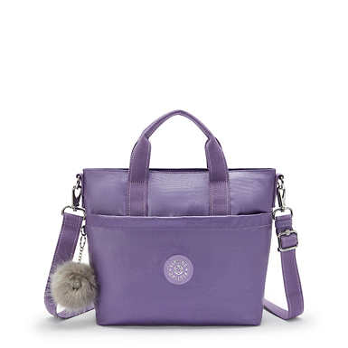 Zamora Metallic Tote Bag - Metallic Mauve