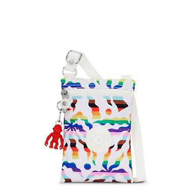 Afia Lite Printed Mini Crossbody Bag - Rainbow Palm