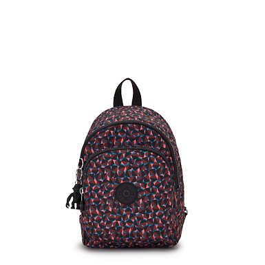 New Delia Compact Printed Backpack - Happy Squares
