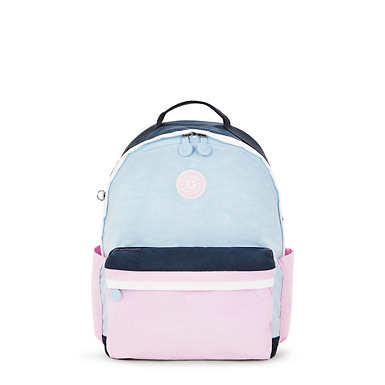 Damien Medium Laptop Backpack - Pink Blue