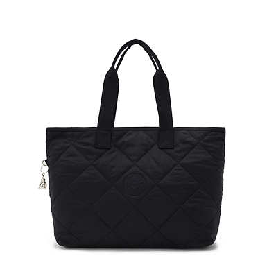 Colissa Quilted Tote Bag - Cosmic Black