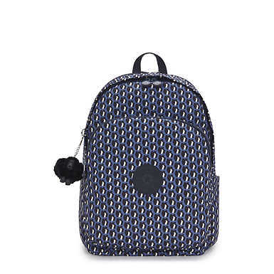 Delia Medium Printed Backpack - 3D K Blue