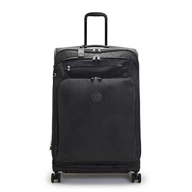 New Youri Spin Large 4 Wheeled Rolling Luggage - Black Noir