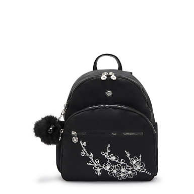 Paola Small Backpack - Black Embossed