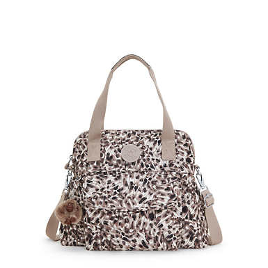 Pahneiro Printed Handbag - Leopard Feathers