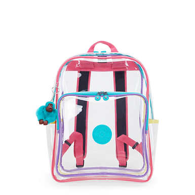 Bright Clear Backpack - Peacock Pop Multi