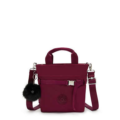 Antoinne Small Crossbody Tote Bag - Lavish Purple Satin