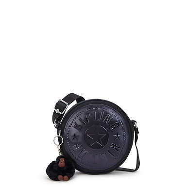 Fernanda Circle Crossbody Bag - Black Tonal