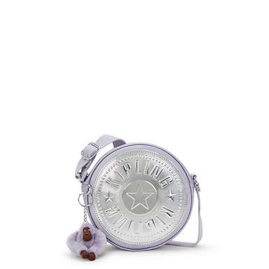 Fernanda Circle Crossbody Bag - Frosted Lilac Metallic