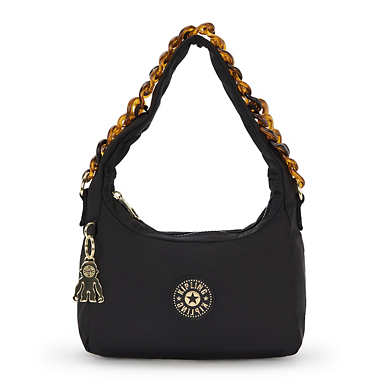 Kelsey Tortoise Chain Shoulder Bag - Charcoal Chain