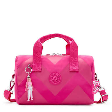 Bina Medium Barbie Shoulder Bag - Power Pink Translucent