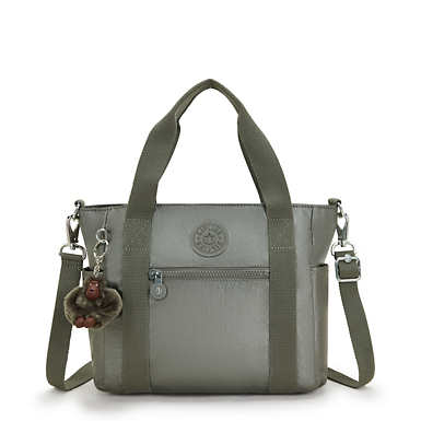 Jayla Small Metallic Tote Bag - Moon Grey Metallic