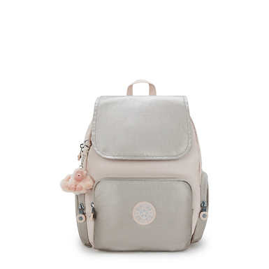 City Zip Small Backpack - Posey Pink Metallic