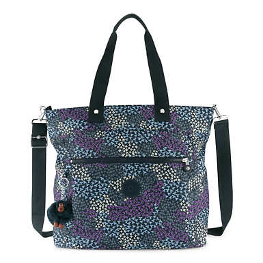 Handbags Purses Cute Designer Bags For Women Kipling Lizzie Printed Tote Bag Dotted Bouquet